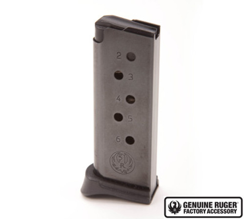 RUGER LCP 380 MAGAZINE 6-ROUNDS EXTENDED RUG90333