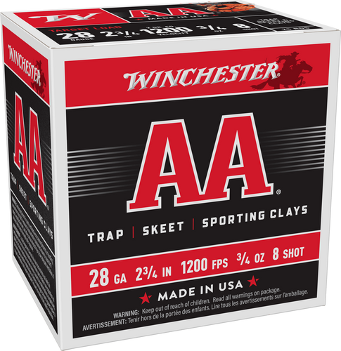 WINCHESTER AA 28 GA 2 DR 3/4 OZ #8 1200 FPS AA288