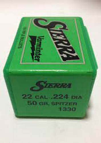 SIERRA 22 CAL (.224) 50 GR SPT 100 CT SIE1330