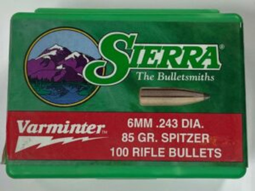 SIERRA 6MM/243 CAL (.243) 85 GR SPT 100 CT SIE1520