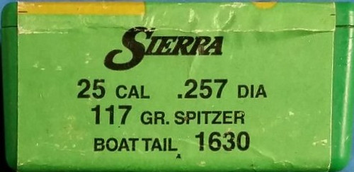 SIERRA GAMEKING 25 CAL (.257) 117 GR SBT 100 CT SIE1630