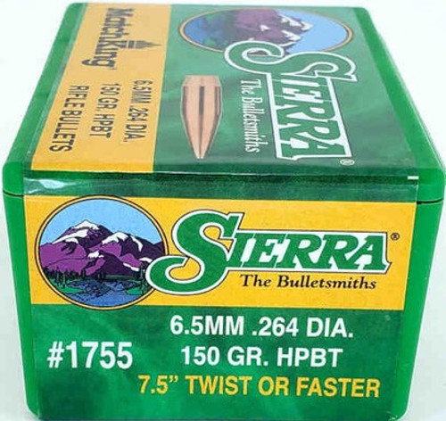 SIERRA MATCHKING 6.5MM (.264) 150 GR HPBT MATCH 100 CT SIE1755