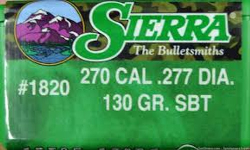 SIERRA GAMEKING 270 CAL (.277) 130 GR SBT 100 CT SIE1820