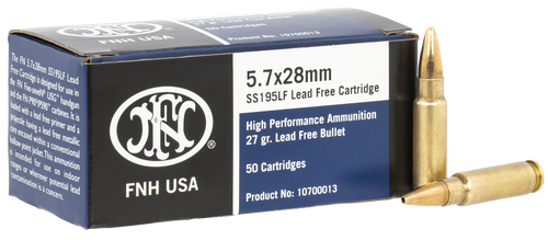 FN 5.7X28MM 27 GR HP (LEAD FREE) 50-ROUNDS 10700012