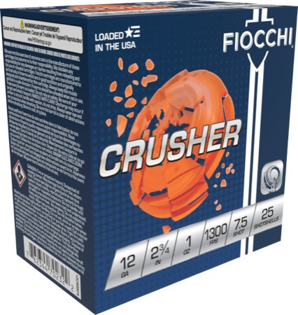 FIOCCHI WHITE RHINO CRUSHER 12 GA 1-1/8 OZ #8 1300 FPS 12WRCRS8