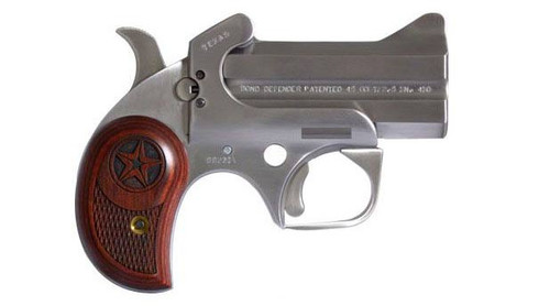 BOND ARMS TEXAS DEFENDER 45LC/410GA 3" STAINLESS / ROSEWOOD BATD45410