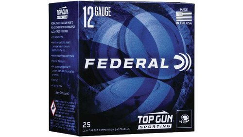 FEDERAL TOP GUN SPORTING 12 GA 2-3/4" 1 OZ #7.5 1250 FPS TGS12875