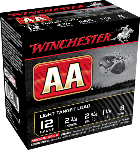 WINCHESTER AA 12 GA 2-3/4 DR 1-1/8OZ # 8 1145 FPS AA128