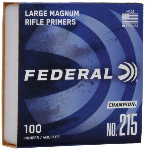 FEDERAL #215 LARGE RIFLE MAGNUM CHAMPION PRIMER FED215