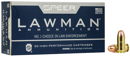 SPEER 53885 LAWMAN CF    45ACP 230 TMJ       50/20