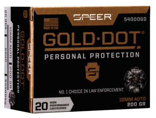 SPEER 54000GD GOLD DOT   10MM   200 HP      20/10