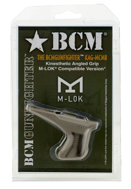 BCM KAG-MCMR-FDE     ANGLED MLOK GRIP MOD3     FDE