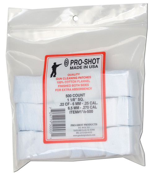 PROSHOT 11/8-500  .22-270CAL 11/8" PATCH 500