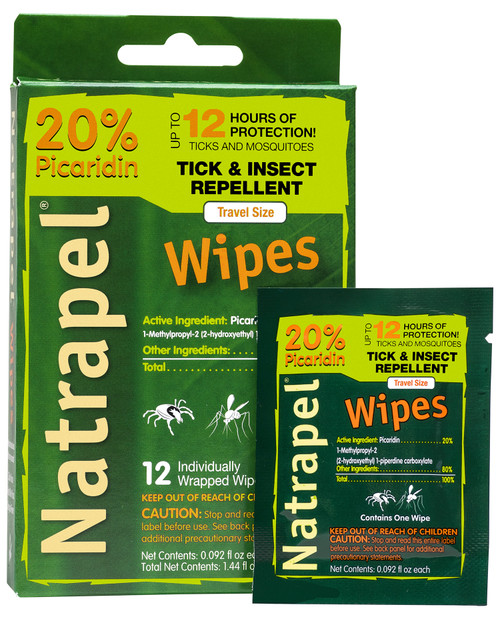 AMK 00066095 NATRAPEL 12HR REPELLENT WIPES