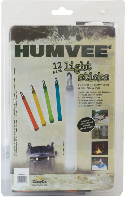 CAMP HMV6FP10     HUMVEE LIGHTSTICK 10PC