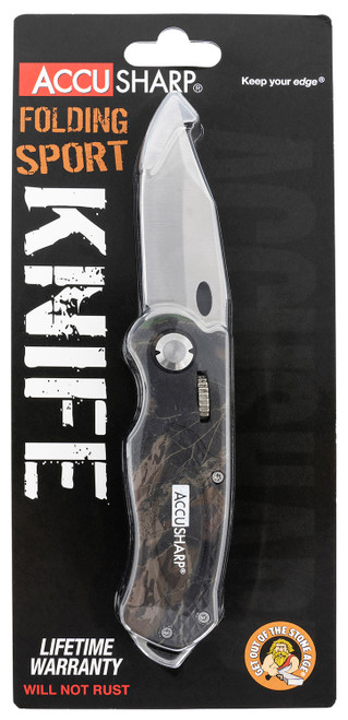 FPI 704C  ACCUSHARP FOLDING SPORT KNIFE CAMO