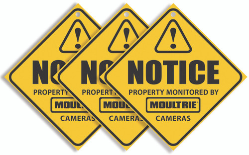 MOU MCA-13133 CAMERA SURVEILLANCE SIGNS 3-PK