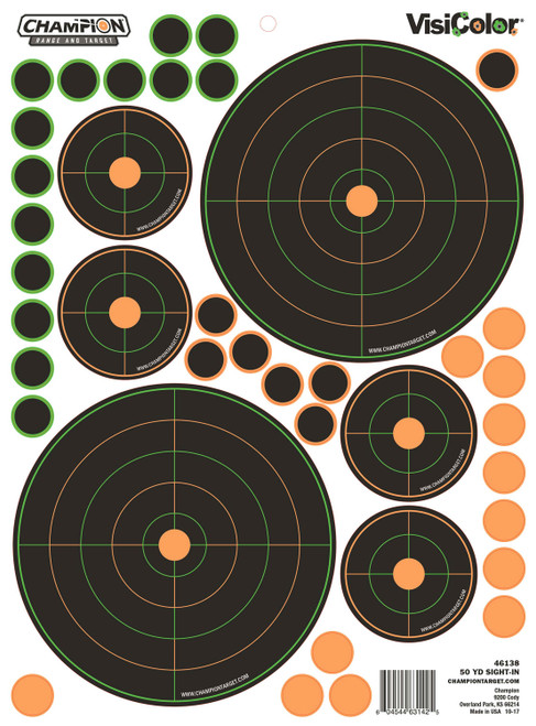 CHAMP 46138      50YD SGHT IN BULLS EYE VARTY 5PK