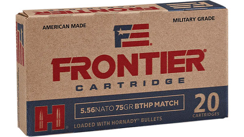 FRONTIER FR320       5.56  75 BTHP MATCH     20/25