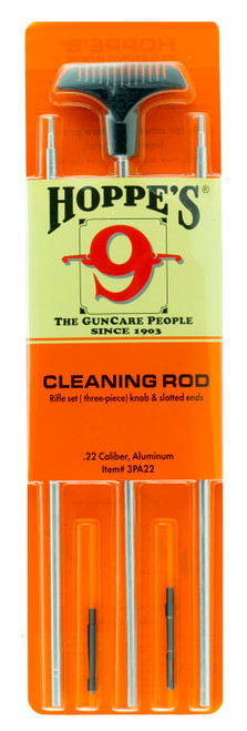 HOP 3PA22      3PC CLEANING ROD ALUM 22CAL     3PC