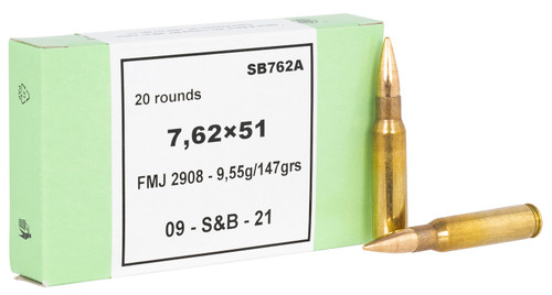 S&B SB762A         7.62X51 147 FMJ           20/30