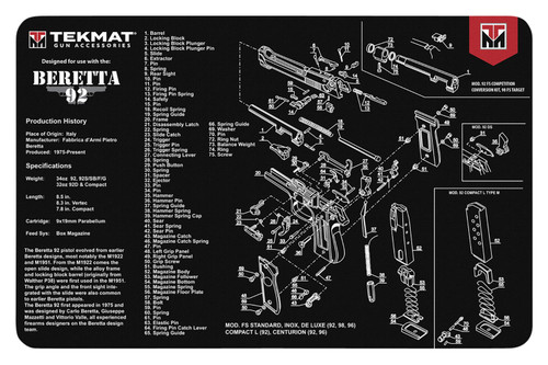 TEKMAT TEKR17BER92         BERETTA 92 GN MAT