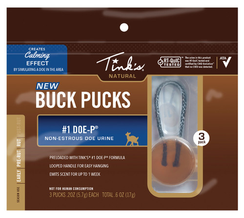 TINKS W6341    #1 DOE-P BUCK PUCKS HANGERS