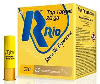 RIO TOP TARGET LOAD 20 GA 7/8 OZ #8 1250 FPS TT208