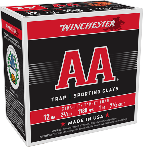 WINCHESTER AA 12 GA 2-3/4 DR 1OZ  #7.5 1180 FPS AAL127
