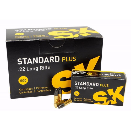 SK STANDARD PLUS RIMFIRE AMMUNITION 22LR 40 GR LRN 1073 FPS 420101