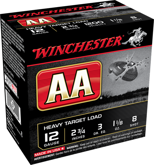 WINCHESTER AA 12 GA 3 DR 1-1/8 OZ #8 1200 FPS AAM128