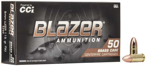 CCI BLAZER 9MM 115 GR FMJ