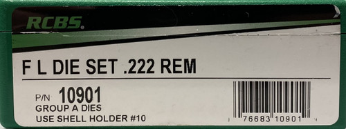 RCBS-GROUP A DIE SET .222 REMINGTON RCBS10901