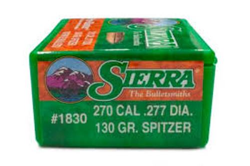 SIERRA 270 CAL (.277) 130 GR SPT 100 CT SIE1830