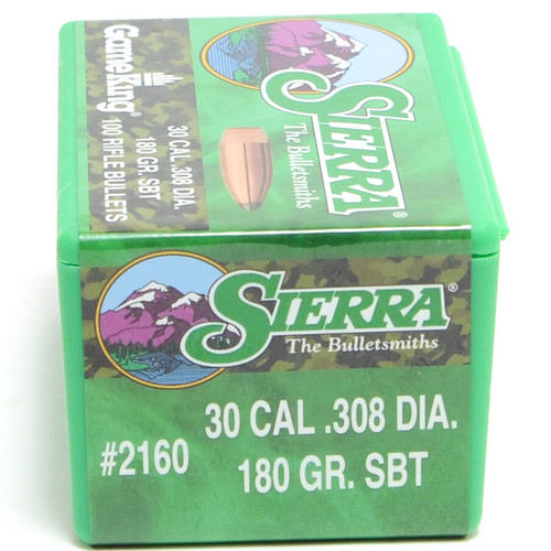 SIERRA GAMEKING 30 CAL/7.62MM (.308) 180 GR SBT 100 CT SIE2160