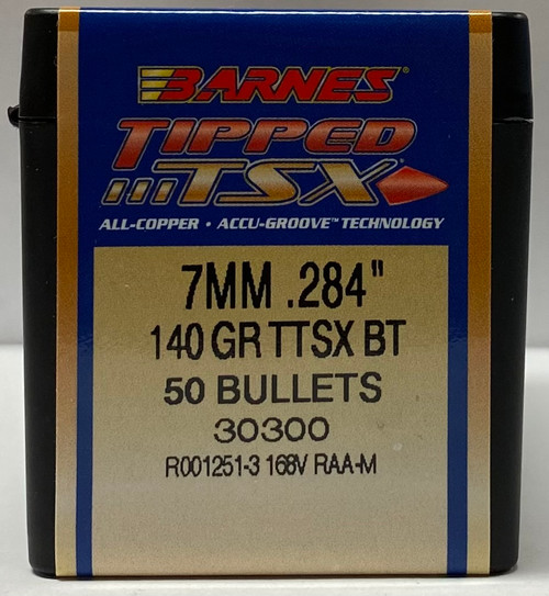 BARNES TIPPED TSX BULLETS 7MM CAL 140 GR. TTSX BT BRN30300