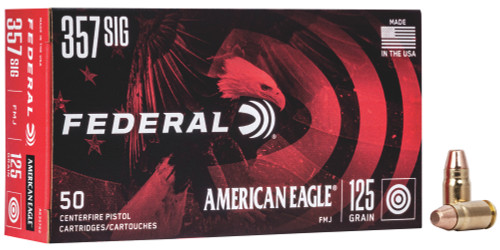 FEDERAL AMERICAN EAGLE 357 SIG 125 GR FMJ  AE357S2
