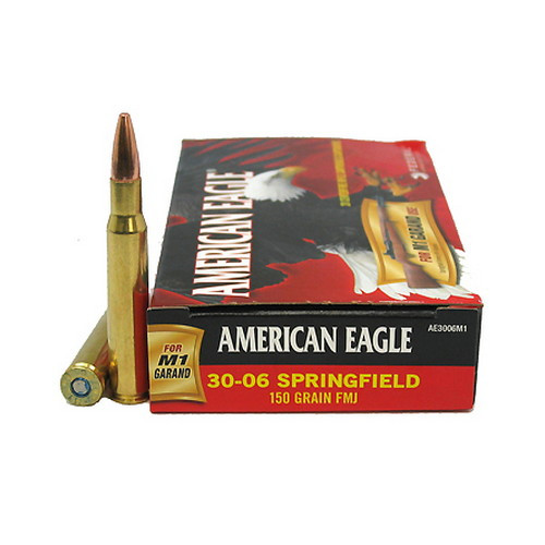 FEDERAL AMERICAN EAGLE 30-06 SPFD M1 GARAND 150 GR FMJ AE3006M1