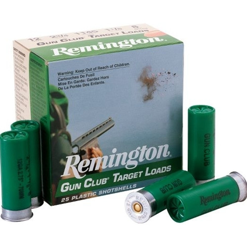 REMINGTON GUN CLUB 12 GA 3 DR 1-1/8 OZ #8 1200 FPS GC128