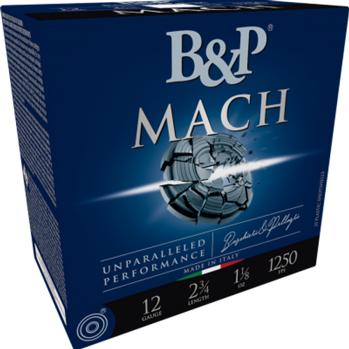 B&P F2 MACH COMPETITION 12 GA 1-1/8 OZ #7.5 1250 FPS 12B18FL7