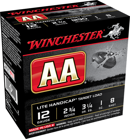 WINCHESTER AA SUPER HANDICAP 12 GA HDCP 1 OZ #8 1290 FPS AAHLA128