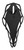 ALLEN 7233  EZ MOUNT SILHOUETTE SKULL PEG BLACK