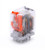 ice cube relay on white background