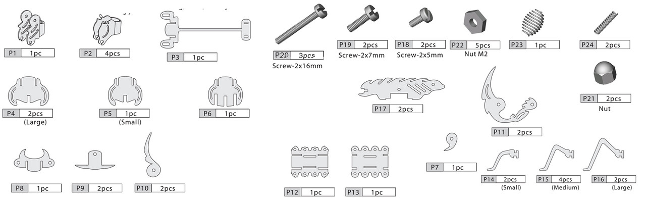 SAMURAI SCORPION REPLACEMENT PARTS