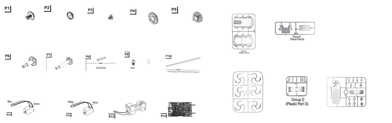 CyberCrawler Robot Parts