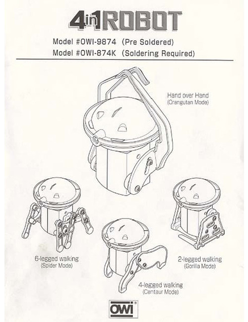 4 in 1 Robot Manual