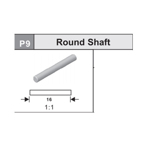 09-535V2P9 Round shaft (2x16)