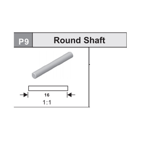 09-53700P9 Round shaft (2x16)