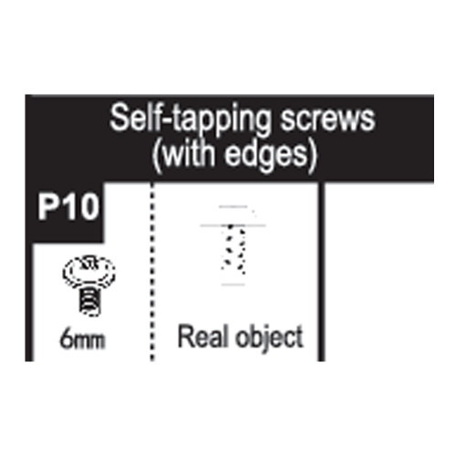 10-96200P10 Self-tapping screws (with edges)