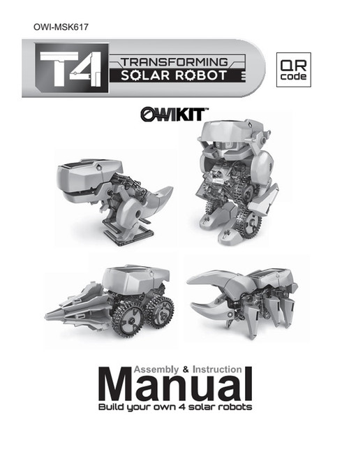 T4 Transforming Solar Robot Manual